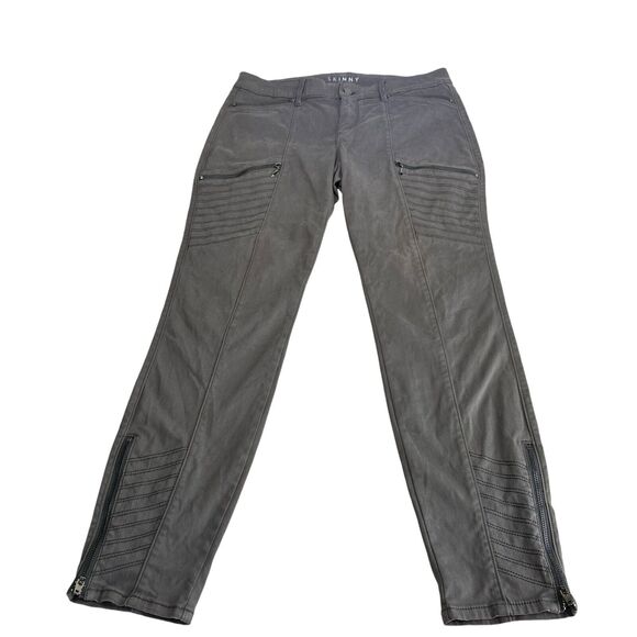 White House Black Market Classic-Rise Moto Skinny Ankle Jeans Size 6 - Picture 1 of 15